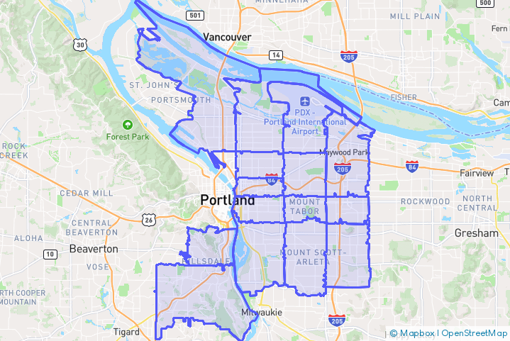 Service Area Map