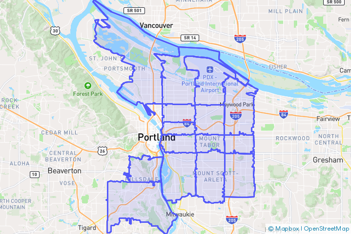 Service Area Map