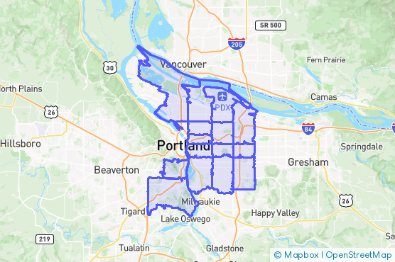 Service Area Map