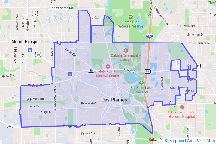 Service Area Map