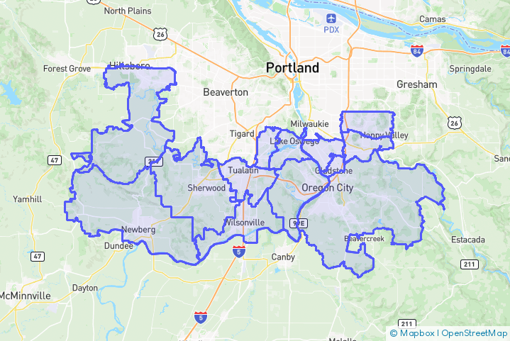 Service Area Map