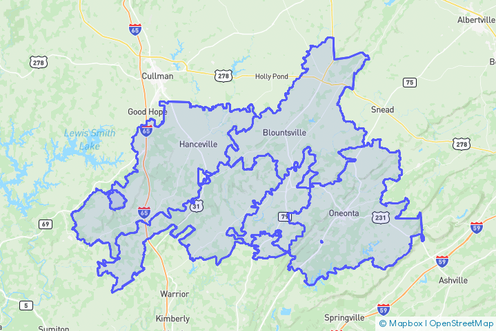 Service Area Map