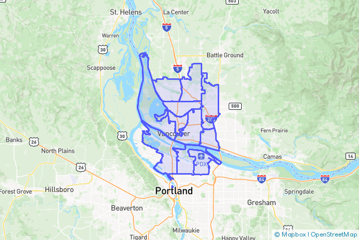 Service Area Map