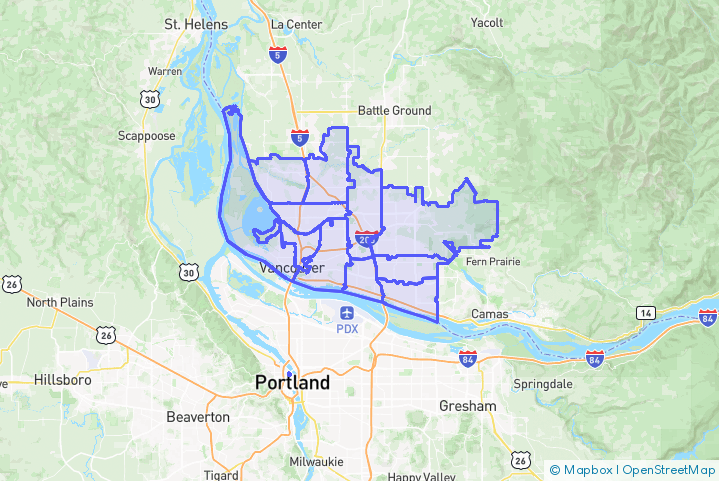Service Area Map