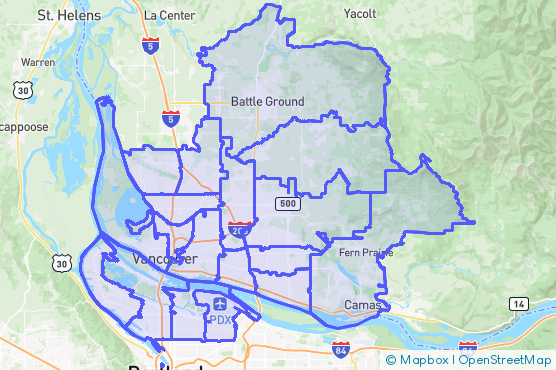 Service Area Map