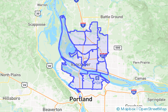 Service Area Map