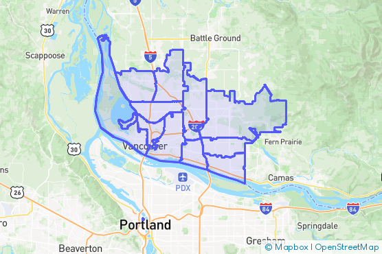Service Area Map