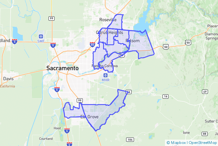 Service Area Map