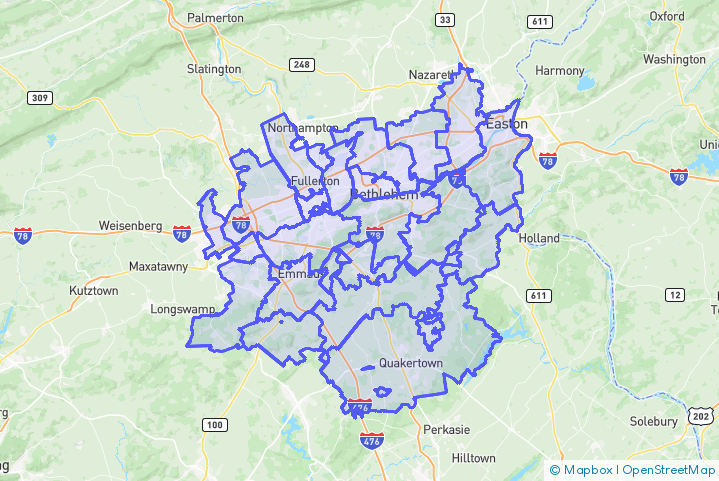 Service Area Map