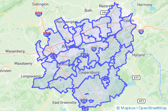 Service Area Map
