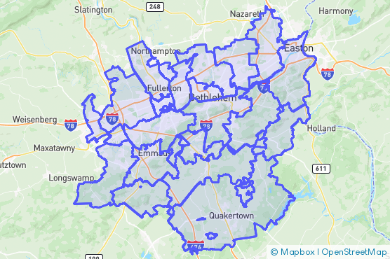 Service Area Map