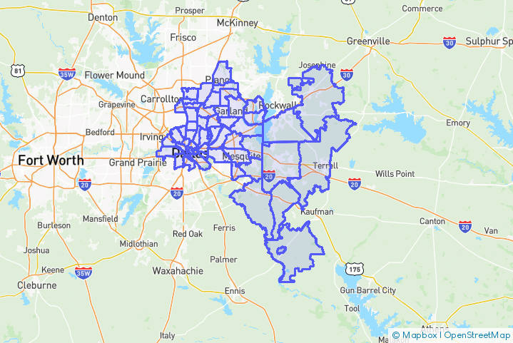 Service Area Map