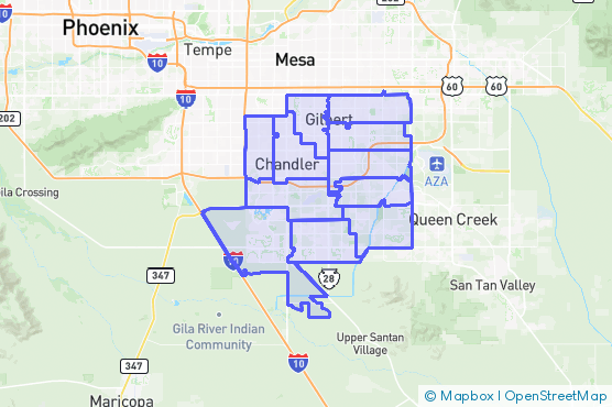 Service Area Map