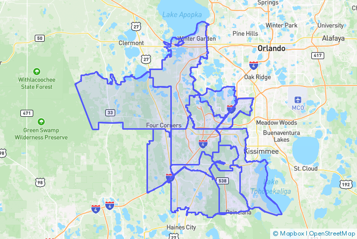 Service Area Map