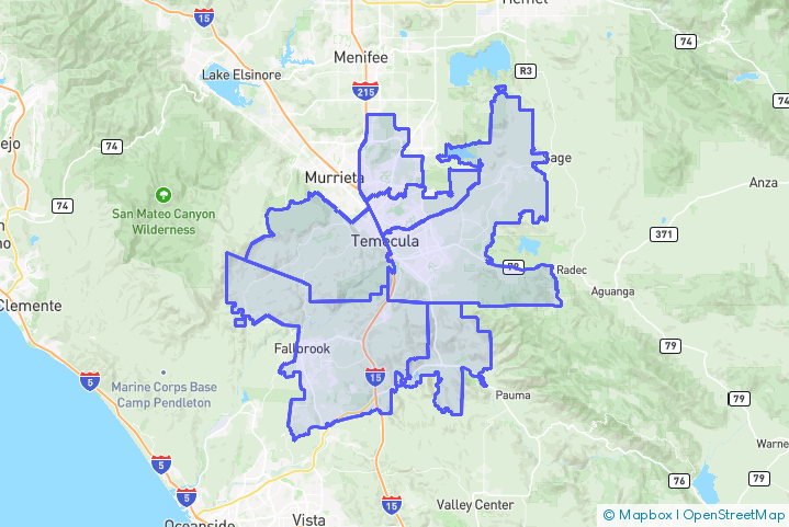 Service Area Map