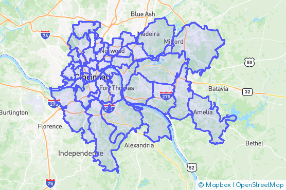 Service Area Map