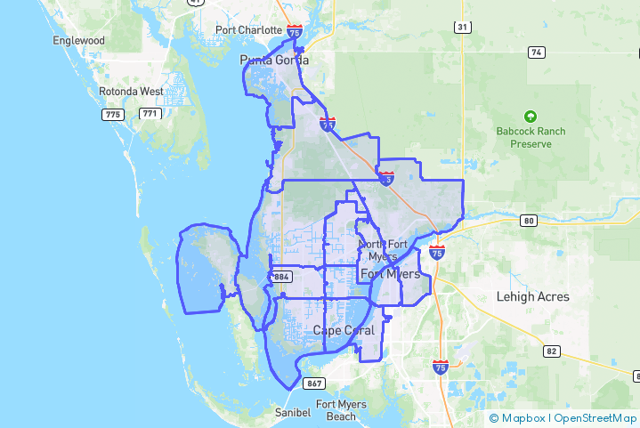 Service Area Map
