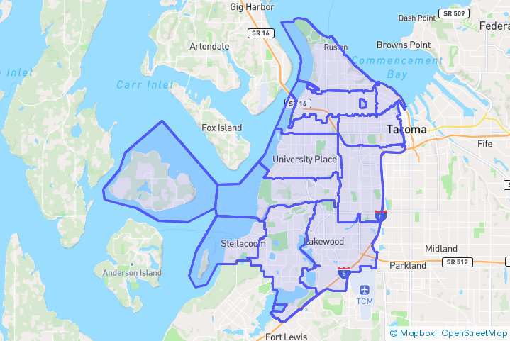 Service Area Map