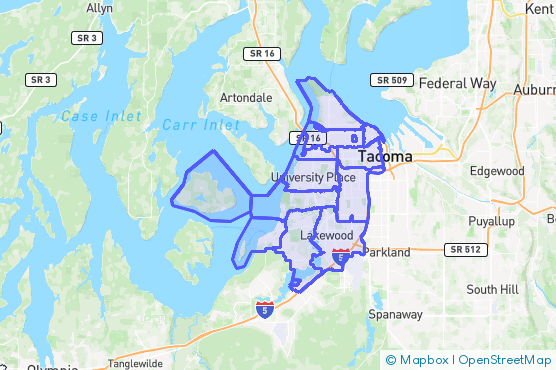 Service Area Map