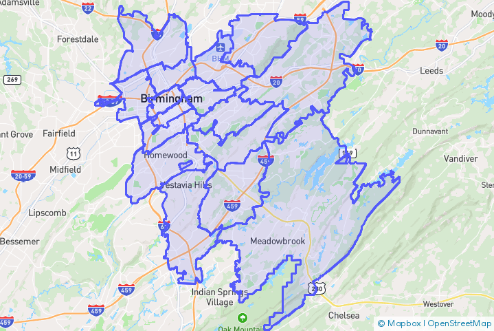 Service Area Map
