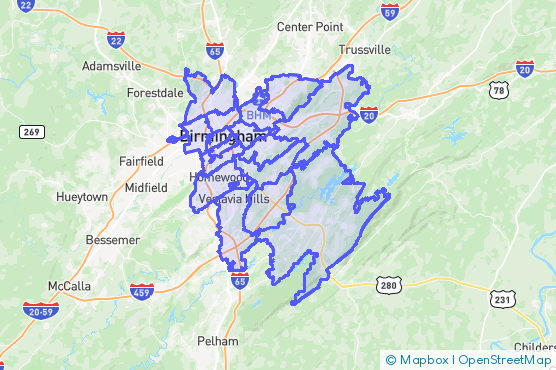 Service Area Map