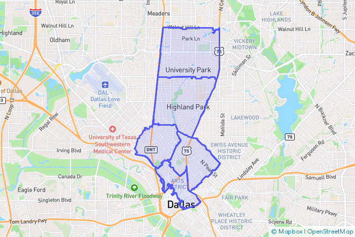 Service Area Map