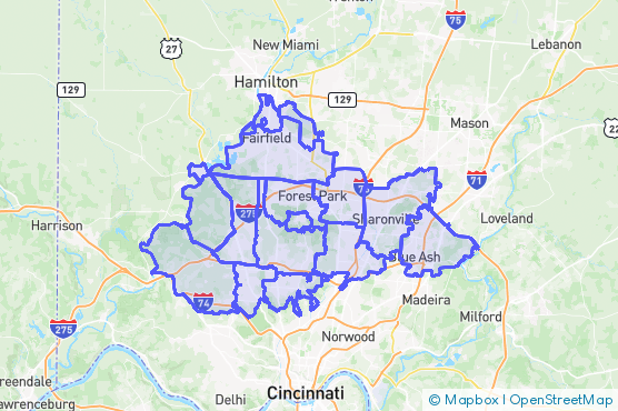 Service Area Map