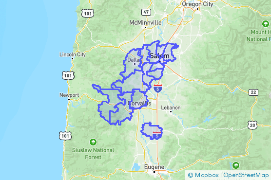 Service Area Map
