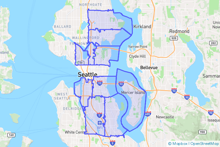 Service Area Map