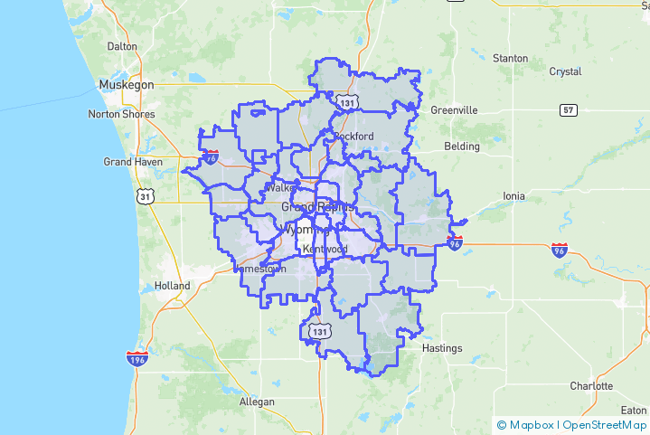 Service Area Map