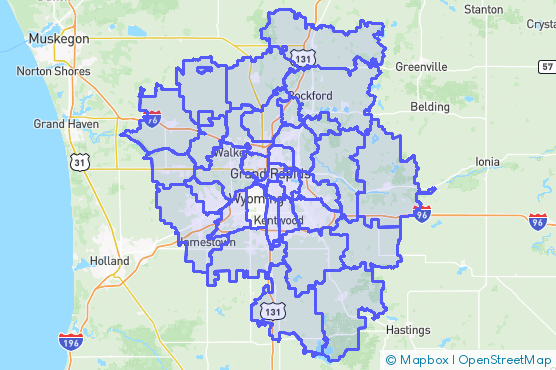Service Area Map