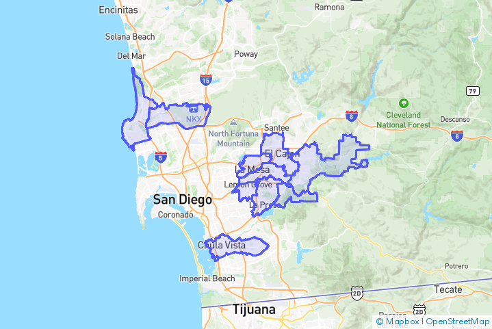 Service Area Map