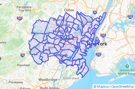 Service Area Map