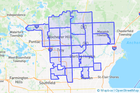 Service Area Map