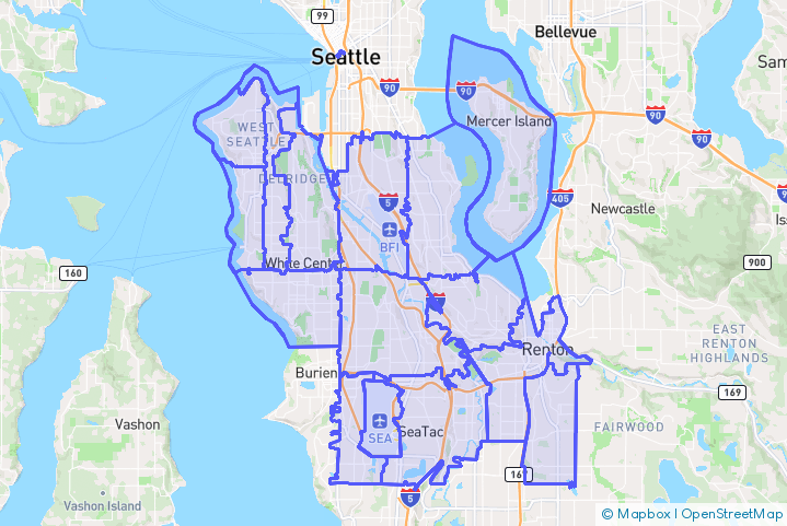 Service Area Map