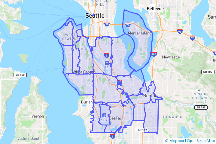 Service Area Map