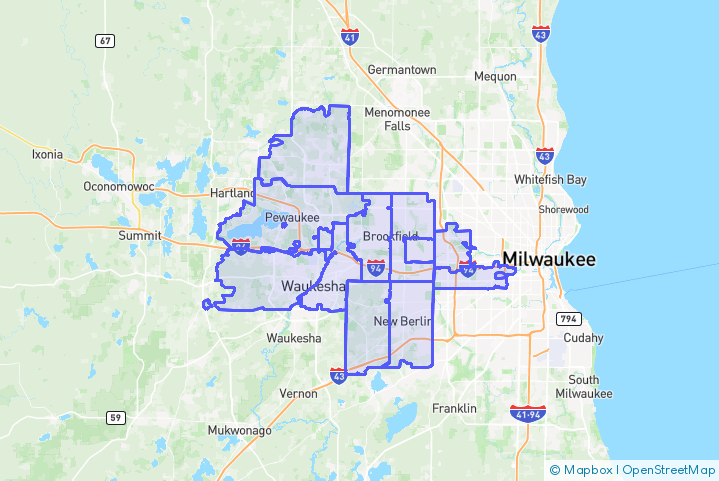 Service Area Map