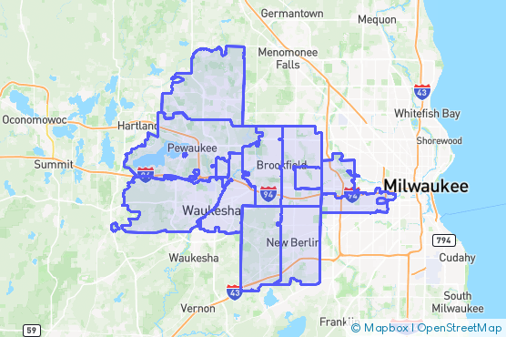 Service Area Map