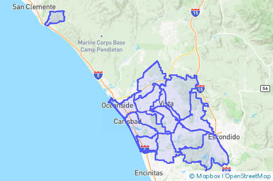 Service Area Map