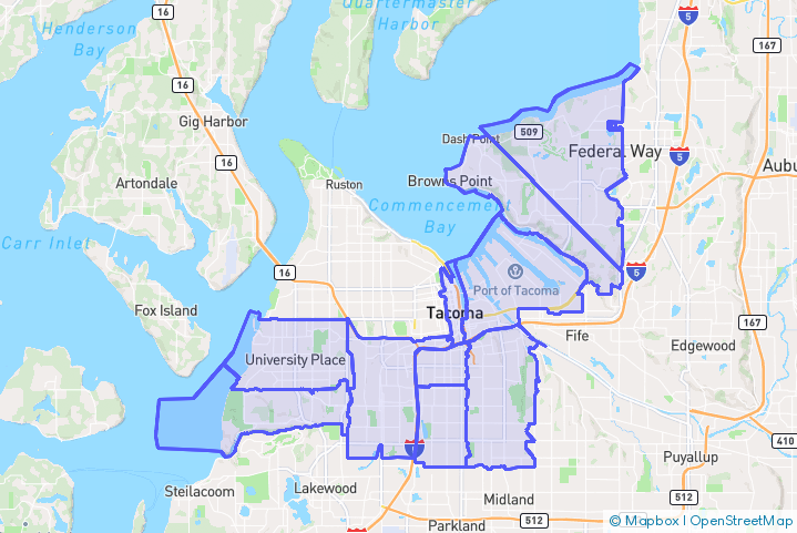 Service Area Map