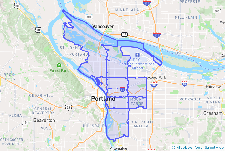Service Area Map