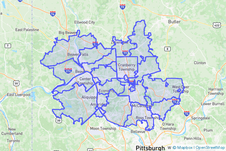 Service Area Map