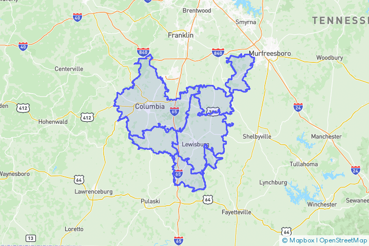 Service Area Map