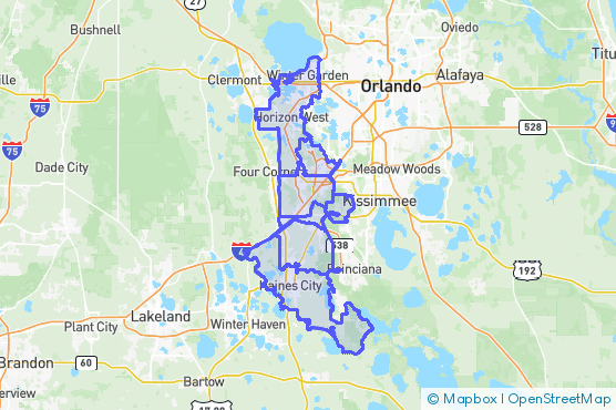 Service Area Map