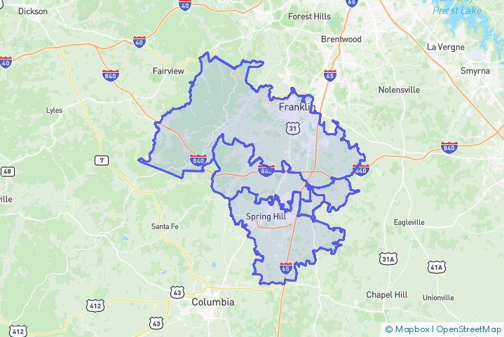 Service Area Map