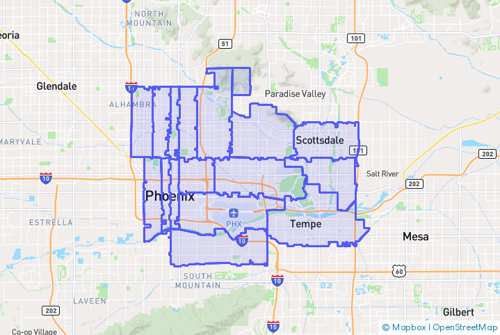 Service Area Map