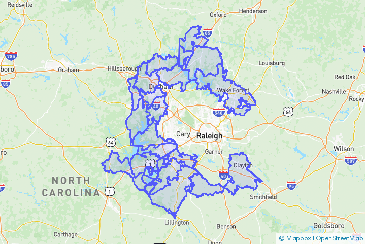 Service Area Map