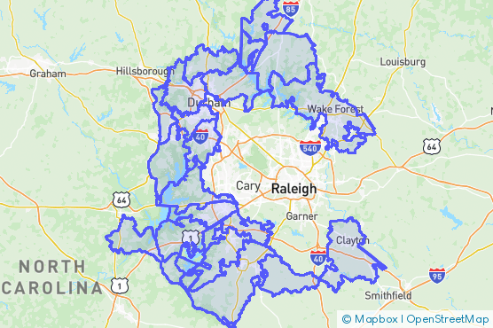 Service Area Map