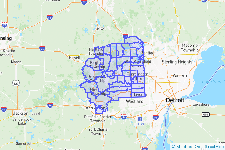 Service Area Map