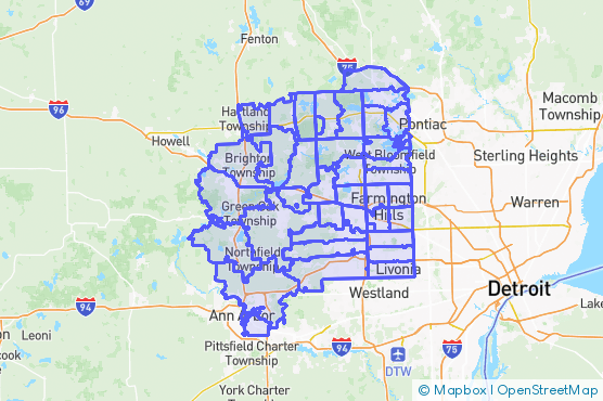 Service Area Map